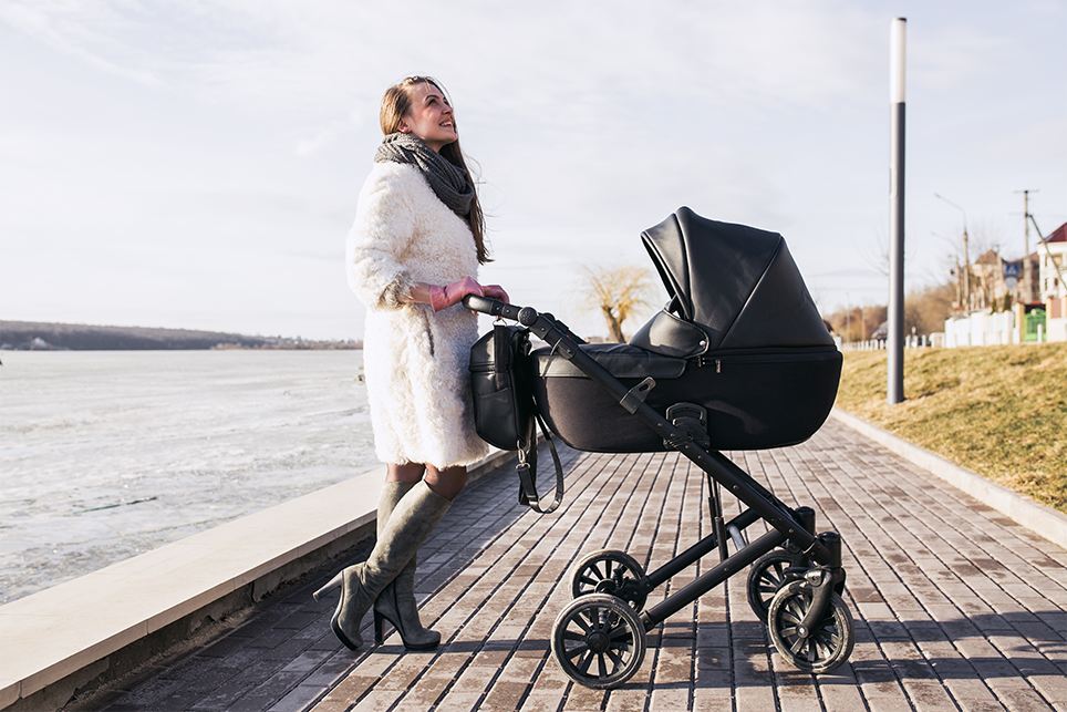 matka z wozkiem